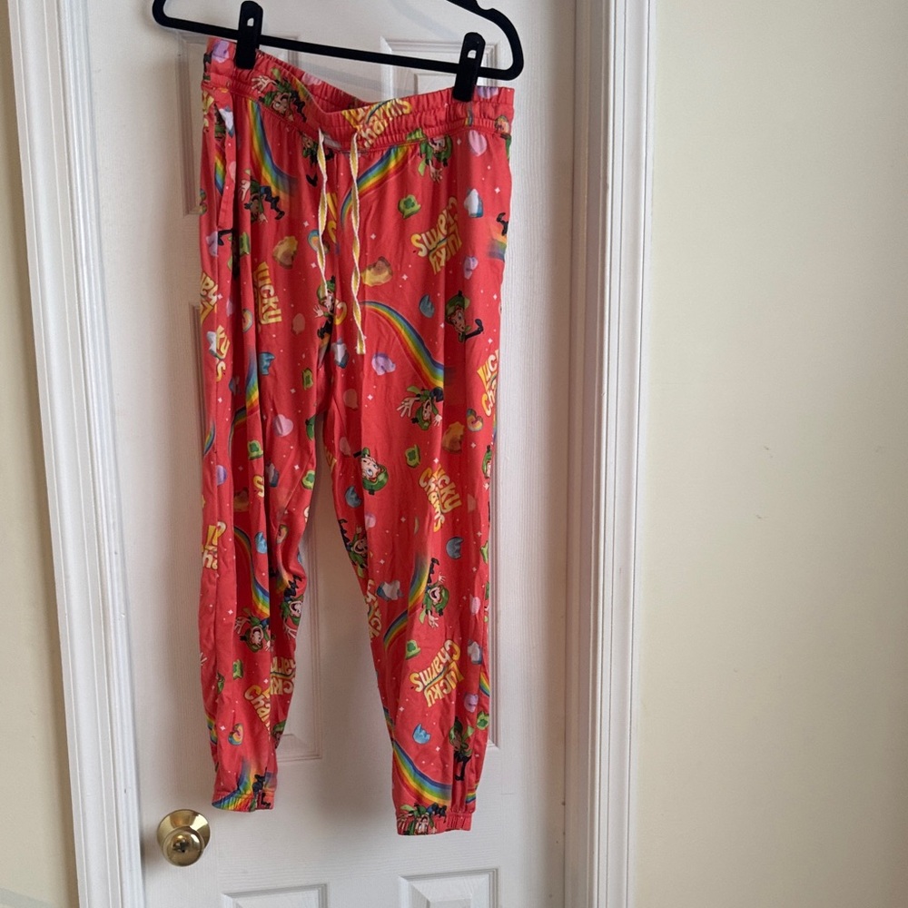 Lucky charm jogger style pajama pants